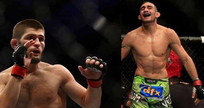 Did Khabib Nurmagomedov ever fight Tony Ferguson in the UFC or in Submission Underground?
