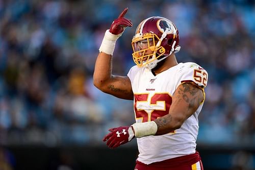 Ryan Anderson in NFL action for the Washington Football Team