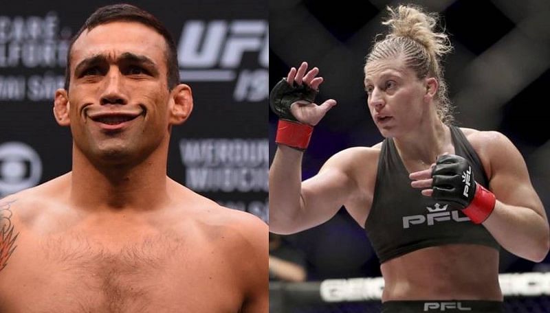 Fabricio Werdum (left); Kayla Harrison (right)