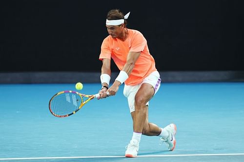 Rafael Nadal at the 2021 Australian Open