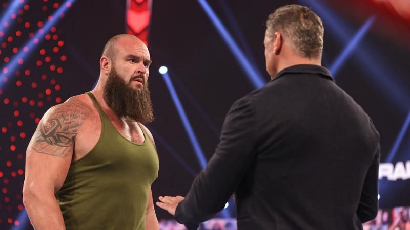 Braun Strowman and Shane McMahon.