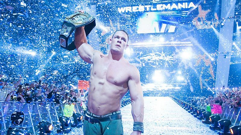 John Cena competed in numerous WWE Championship WrestleMania main events during his career