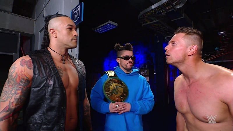 Bad Bunny and The Miz on WWE RAW