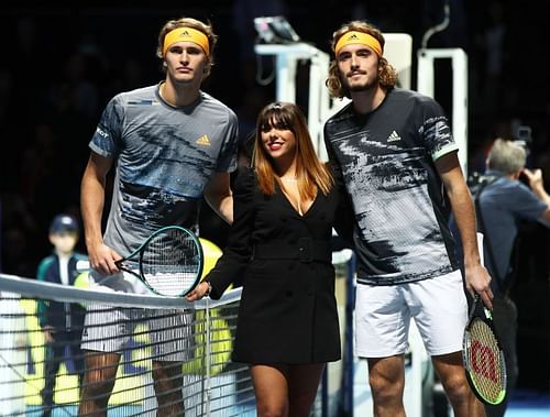 Alexander Zverev and Stefanos Tsitsipas