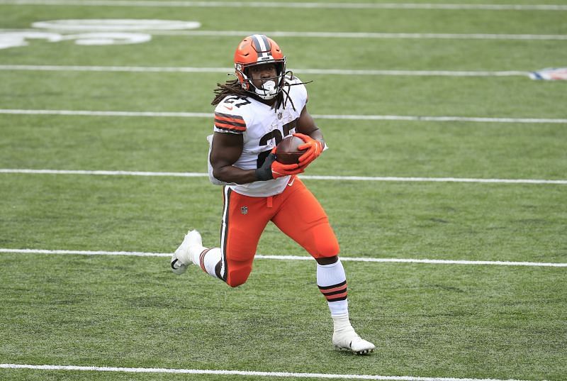 Cleveland Browns' running-back Kareem Hunt