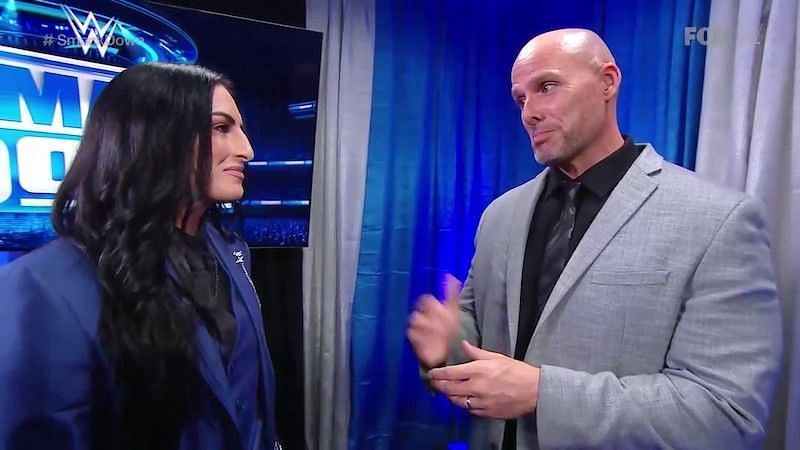 Sonya Deville and Adam Pearce