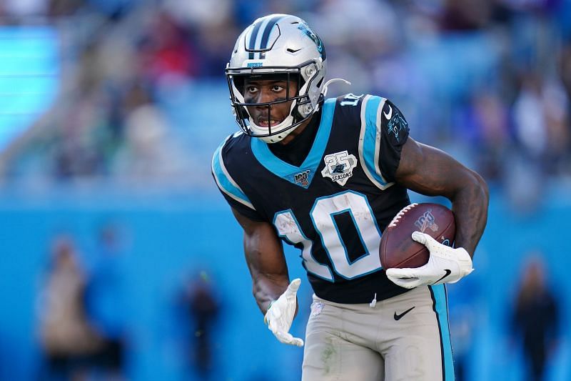 Curtis Samuel in NFL action for the Carolina Panthers