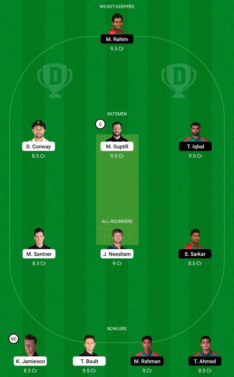 NZ vs BAN 2nd ODI Dream11 Tips