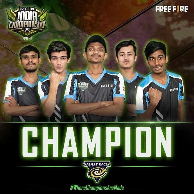 Galaxy Racer crowned champions of Free Fire India Championship 2021 Spring by Garena