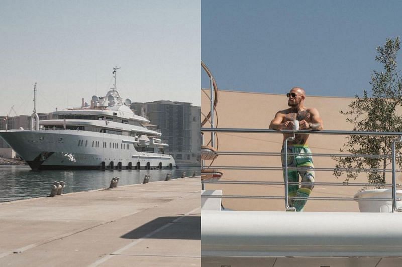 Conor McGregor in his 300-foot Lamborghini superyacht