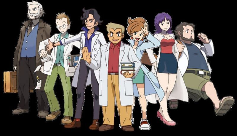 Professors from the world of Pokemon (Image via The Pokemon Company)