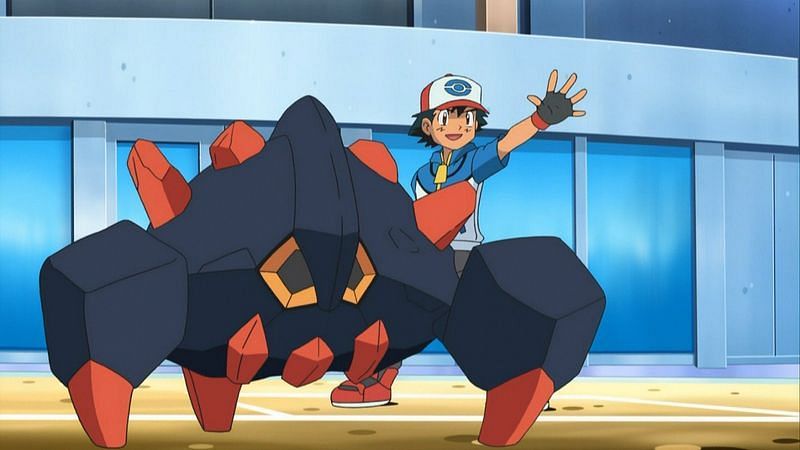 Ash with his Boldore (Image via The Pokemon Company)
