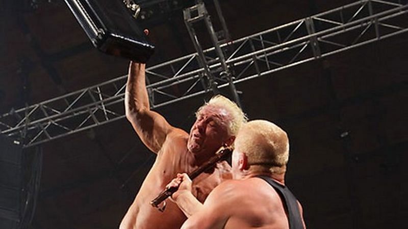 Ric Flair was involved in some incredible moments during the Money in the Bank ladder match at WrestleMania 22