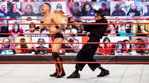 Bad Bunny attacked The Miz after his match on RAW