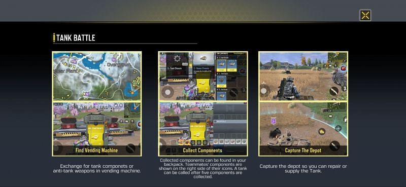 Five components can be procured from in-game vending machines