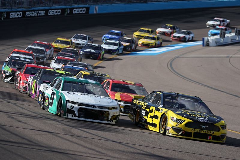 Brad Keselowski to start from pole for the NASCAR Cup Series Instacart500. Photo by Brian Lawdermilk/Getty Images