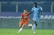 Mourtada Fall (R) was a rock at the back for Mumbai City FC. (Image: ISL)