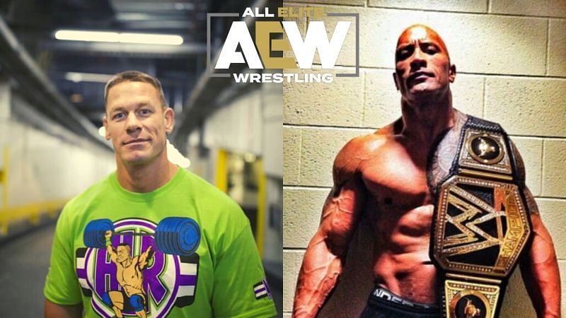 John Cena and The Rock.