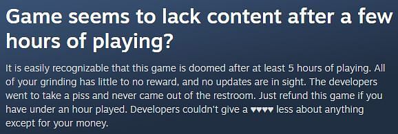 The original post in the Steam community discussions (Image via Steam)
