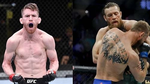 Cory Sandhagen (left); Conor McGregor (right)