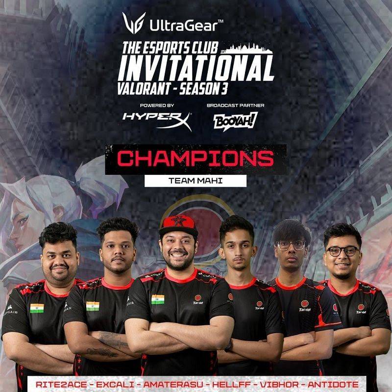 Team Mahi Winner of TEC Valorant Invitational (Image by THe Esports Club)