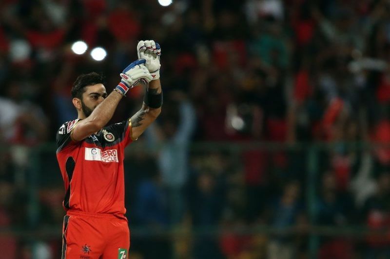 Virat Kohli got nine stitches in his hand but still smashed a century against KXIP. (Photo: BCCI)