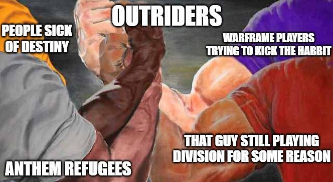 One of the many Outriders memes doing the rounds online (Image via u/ViperStealth, Reddit)