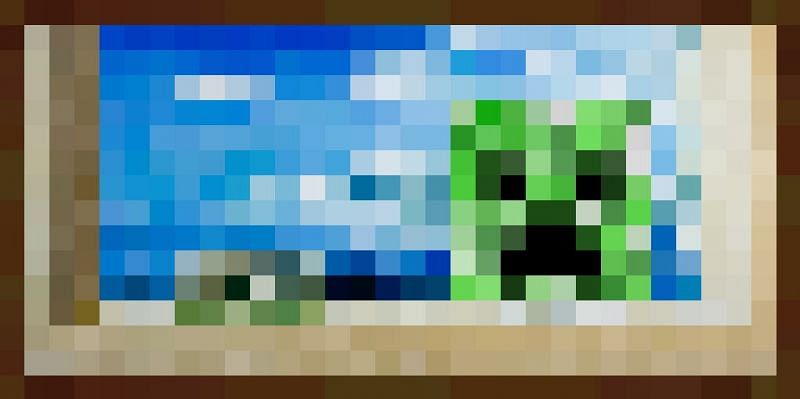 Creeper Minecraft painting (Image via minecrafttemplate.blogspot.com)