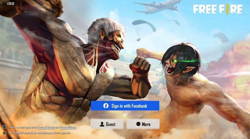Log in to the Free Fire accounts to enjoy playing the game