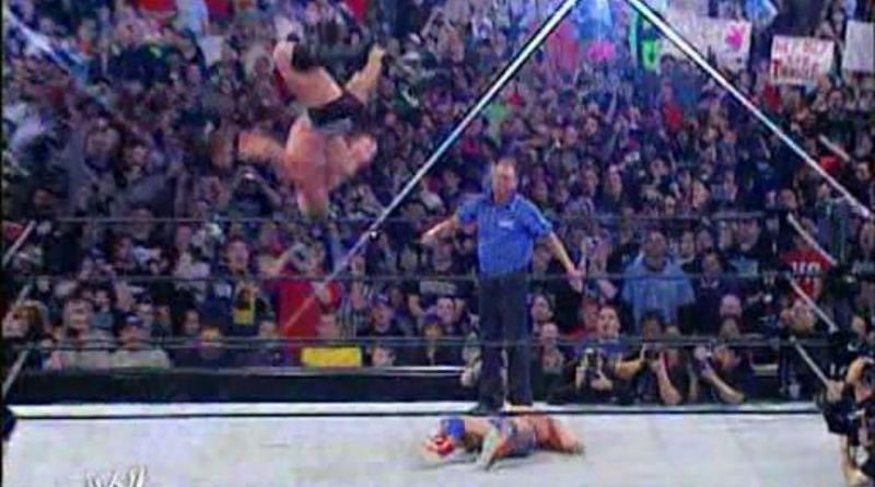Brock Lesnar&#039;s Shooting Star Press at WrestleMania 19 did not go to plan