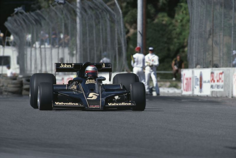 Mario Andretti driving a Lotus 78 (Photo by Getty images)