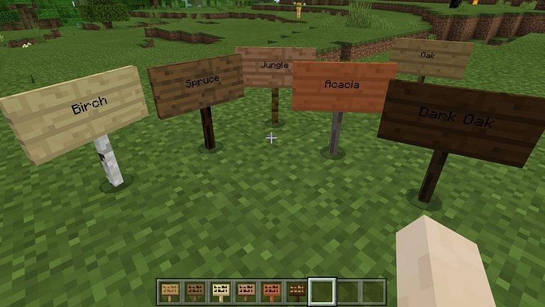 Dyable Minecraft signs (Image via onmsf)