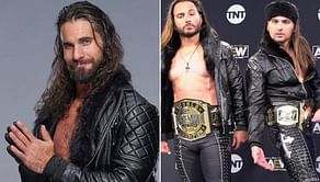 Seth Rollins reacts to his jacket being featured on AEW Dynamite