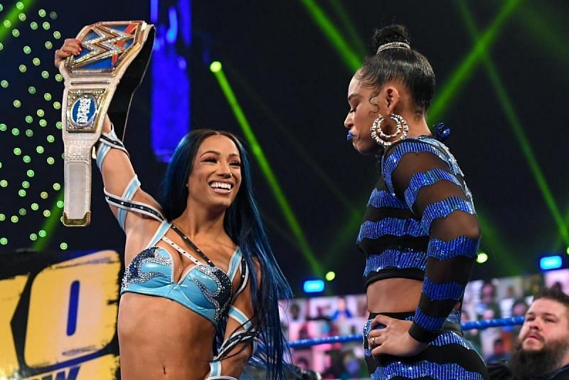 Sasha Banks and Bianca Belair.