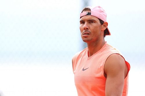 Rafael Nadal training ahead of the Rolex Monte-Carlo Masters