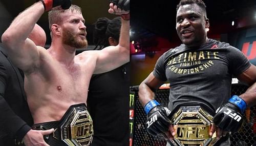 Jan Blachowicz (left); Francis Ngannou (right)