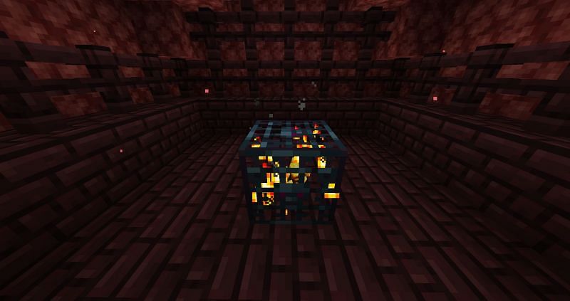 Nether Fortress blaze spawner (Image via Minecraft)