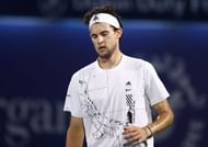 Dominic Thiem at the Dubai Open
