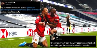 Twitter explodes as Mason Greenwood leads Manchester United to 3-1 comeback win over Tottenham Hotspur