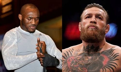 Kamaru Usman (left); Conor McGregor (right)