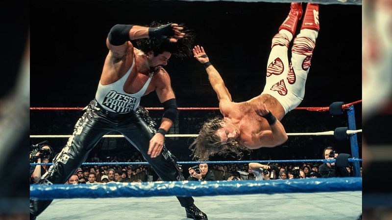 Diesel defended the WWE Championship against former friend Shawn Michaels at WrestleMania XI