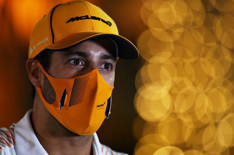 Daniel Ricciardo at the 2021 Bahrain Grand Prix, Sakhir (Photo by Mark Thompson/Getty Images)