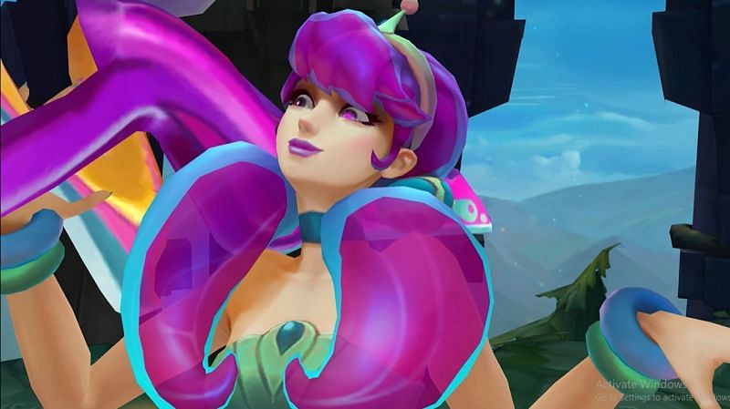 Gwen arrives in League of Legends along with her Space Groove costume (Image via Riot Games)