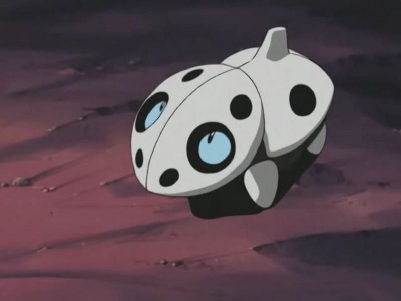 Aggron&#039;s first evolution, Aron, in the anime (Image via The Pokemon Company)