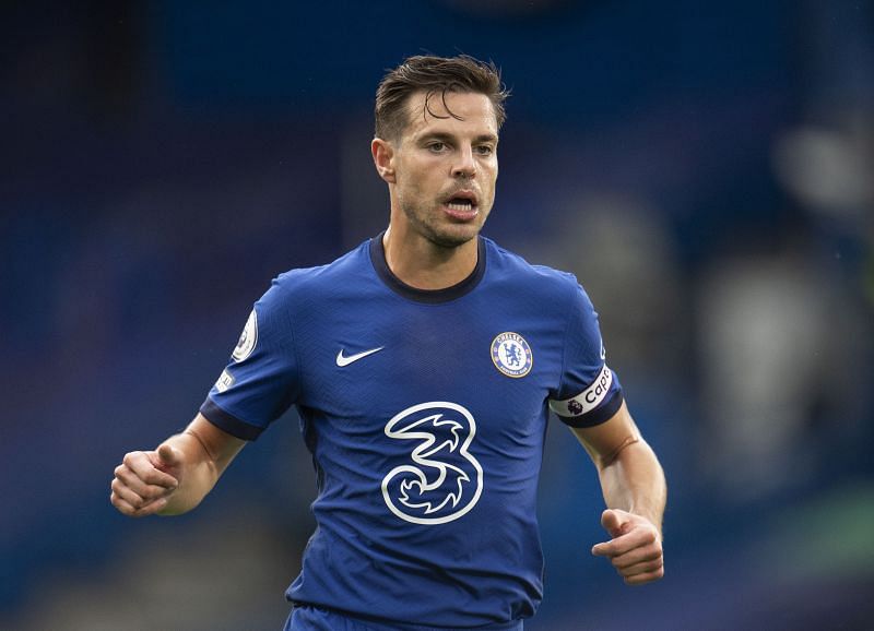 Cesar Azpilicueta will play as the right wing-back for Chelsea.