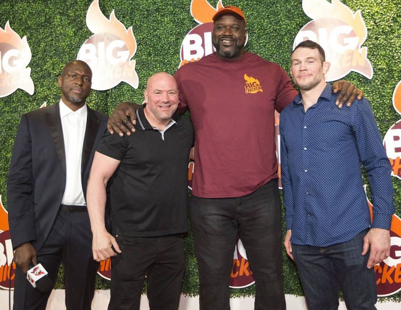 Dana White, Shaquille O&#039;Neal and Forrest Griffin
