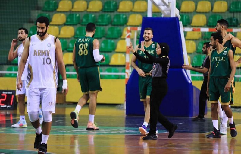 Sarah Gamal has officiated in men&#039;s basketball matches. (Souce: Arab News)