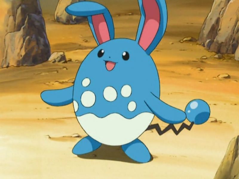 Azumarill in the anime (Image via The Pokemon Company)