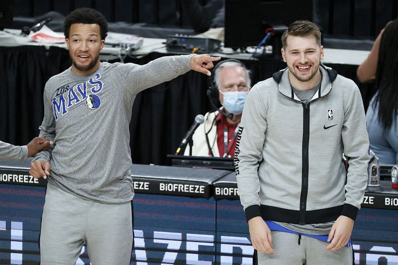 Jalen Brunson (left) is Luka Doncic&#039;s backup right now