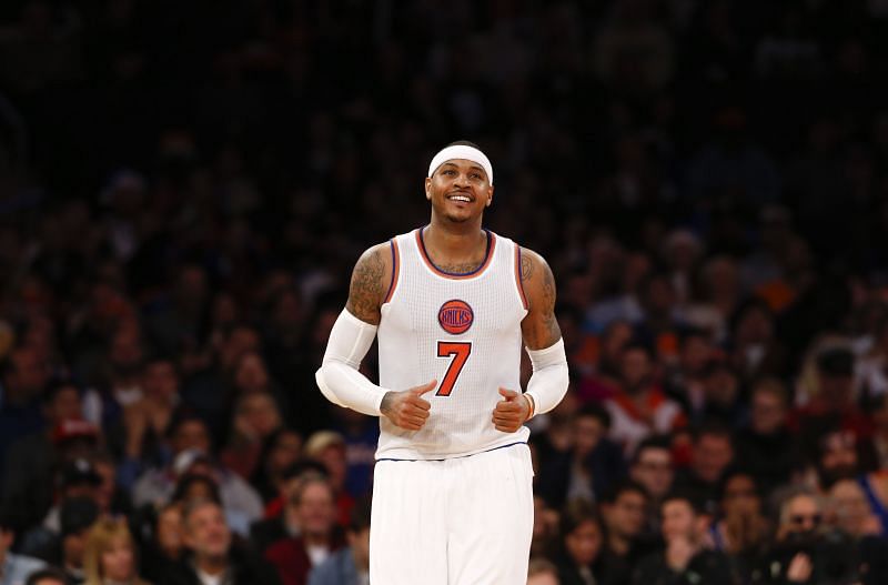 Carmelo Anthony with the New York Knicks in 2014